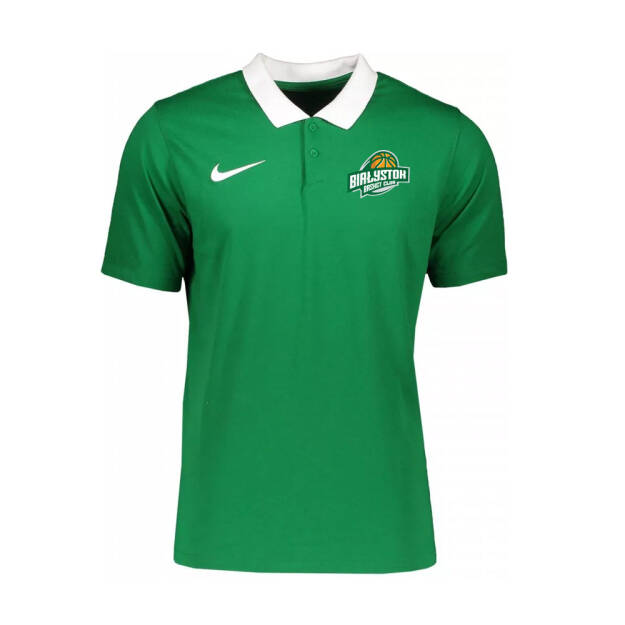 Nike BC Białystok Męskie polo zielone